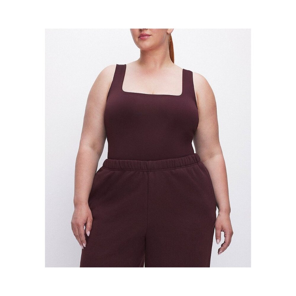 #264   NWT Good American Purple Scuba Modern Tank Thong Bodysuit Size 2X